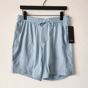 NWT LULULEMON BZEB Breeze Blue Relaxed Fit Train Shorts 8" Woven Men's Medium